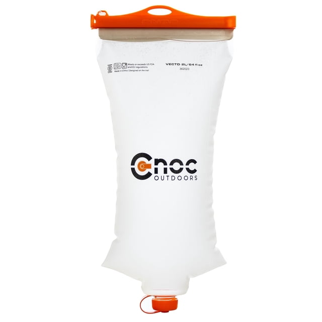Contenedor de agua Cnoc Outdoors VECTO 2L con rosca de 28 mm, color naranja