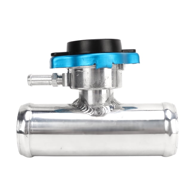 Cuello De Llenado En Línea Para Radiador 38 Mm 1‑1/2 Pulgadas De Diámetro Exterior Con Tapa De Visualización De Temperatura Cuello De Llenado De Tubo De Refrigerante T6061 Superficie Pulida De Alumini
