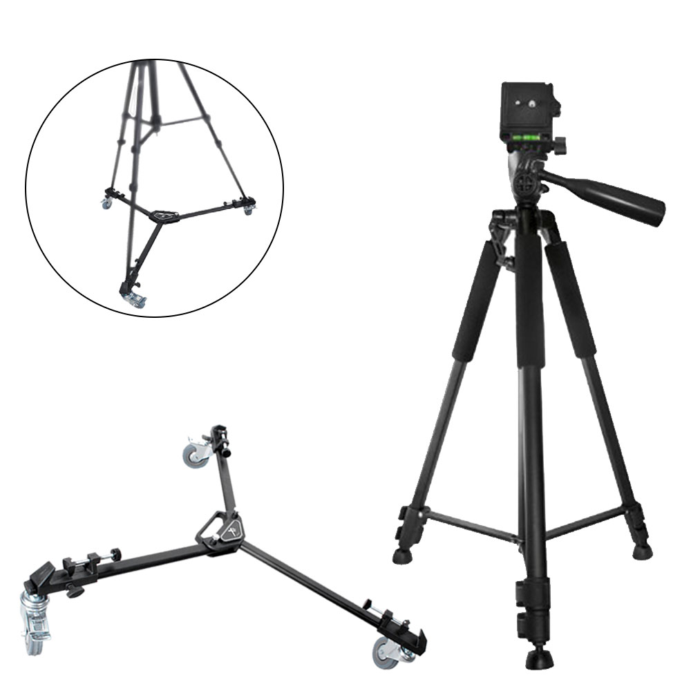 Xit 60 Inch Pro Series Full Size Camera/Video Tripod Black + Xit XTDLT