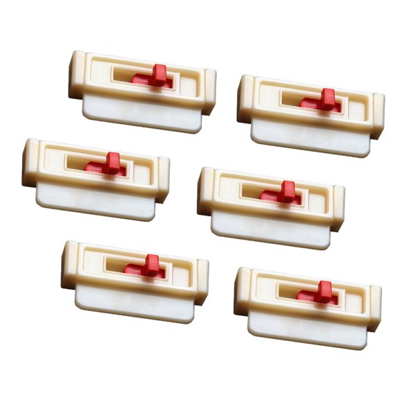 Seat Belt Tension Adjuster 6-Pack, White