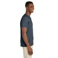 thumbnail image 3 of The Gildan Adult Softstyle 45 oz V-Neck T-Shirt - HEATHER NAVY - L, 3 of 4