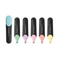 thumbnail image 3 of JOB PASTEL HIGHLIGHTERS, CHISEL TIP (1MM/5MM), ASSORTED INK COLORS, BLACK/ASSORTED BARREL COLORS, 6/PACK | Bundle of 10 Packs, 3 of 8