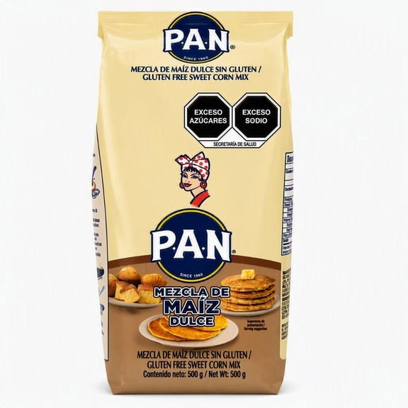 Harina de maíz dulce PAN preparada libre de gluten 500 g