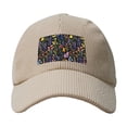thumbnail image 4 of Baseball Cap Bent Eaves Design 6 Piece Cap Body Breathable Not Hot Plastic Cap Drag For Daily Travel Vacation A Variety Of Colorful Flowers Beige, 4 of 8
