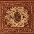 thumbnail image 1 of Ahgly Company Indoor Square Medallion Orange Traditional Area Rugs, 7' Square, 1 of 1