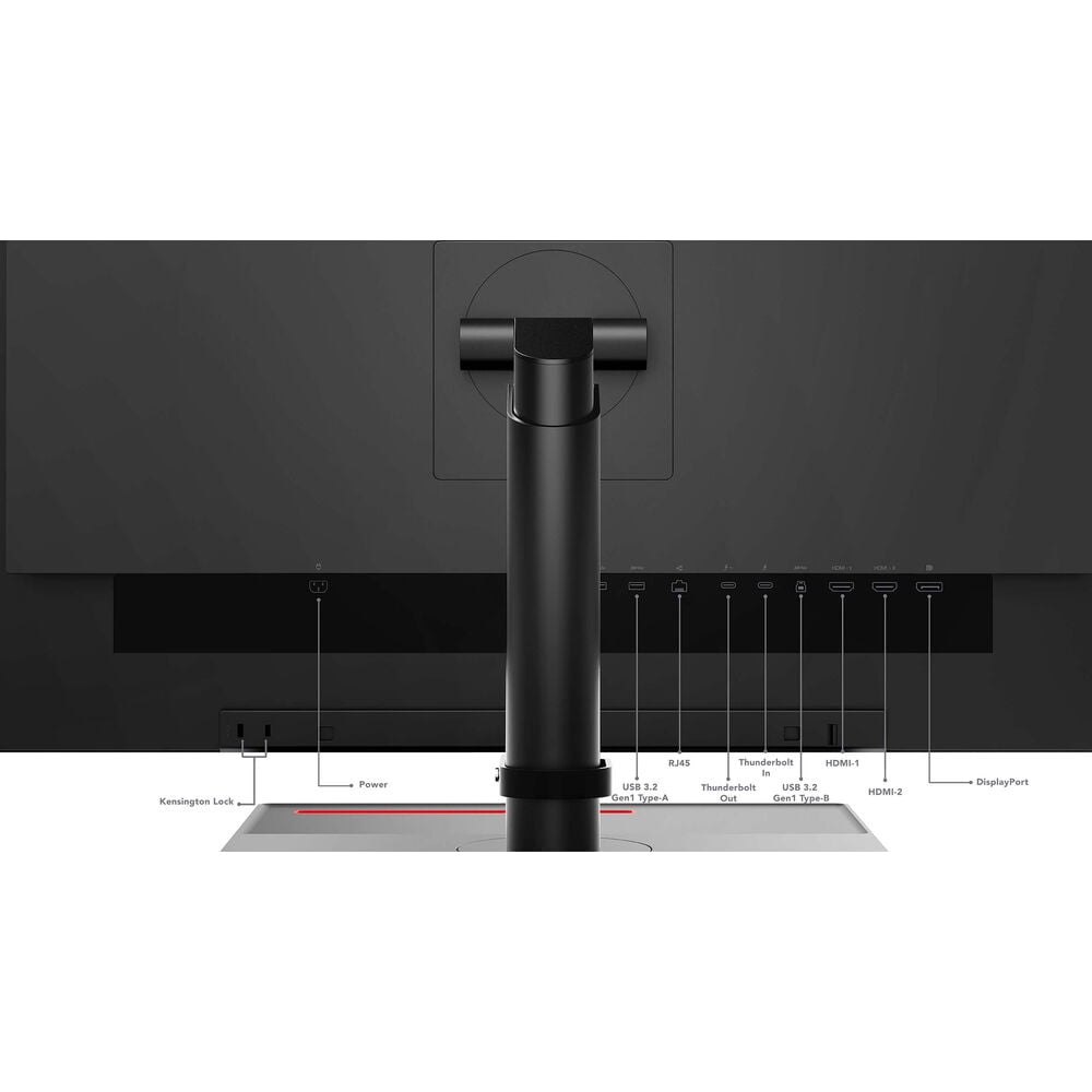 Lenovo, ThinkVision, P27u-20, 4K UHD WLED LCD Monitor, Touchscreen, Raven Black/27", 1, 1, 1