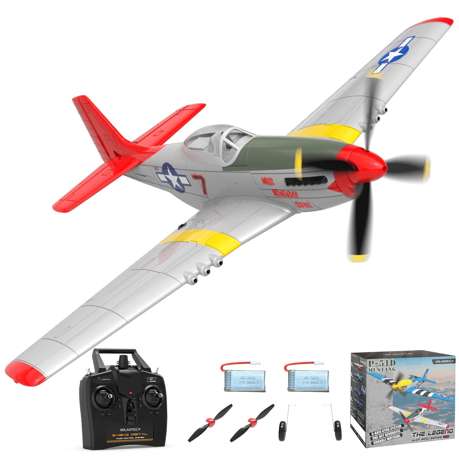 Beginner RC Airplane Ready-to-Fly RC Airplane For Beginners – 2 Channel ...