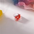 thumbnail image 4 of Resin Ring All Match Lightewight Fruit Cute Acrylic Statement Ring Knuckle Ring, 4 of 10