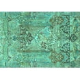 thumbnail image 1 of Ahgly Company Indoor Rectangle Persian Turquoise Blue Traditional Area Rugs, 2' x 5', 1 of 4
