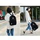 thumbnail image 5 of Mochila escolar de terciopelo a rayas personalizada, estilo bandolera para estudiantes de secundaria, mochila universitaria femenina, suave terciopelo, ideal para estudiantes, para el día a día, acce, 5 of 8