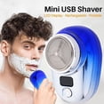 thumbnail image 2 of Mini Electric Razor Shaver for Men Vehicle Mounted Shave with Digital Display Travel Cordless Face Pocket Trimmer Beard Washable, 2 of 8
