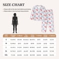 thumbnail image 4 of Fotbe Red Squirrel And Blue Rabbit Pattern Long Sleeve Pajama Set for Women,Sleepwear Set,2-piece Loungewear Set,Soft PJs Comfy Nightwear with Pockets -XX-Large, 4 of 7
