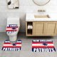 thumbnail image 2 of Juego de alfombras de baño de 3 piezas del equipo Patriots Alfombra antideslizante para baño de 24 x 16 pulgadas, 2 of 7