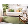 thumbnail image 3 of SAFAVIEH Braided Rishika Solid Machine Washable Reversible Area Rug, Green, 10' x 14' Oval, 3 of 12