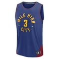 thumbnail image 2 of Men's Fanatics Julian Strawther Blue Denver Nuggets Fast Break Replica Player Jersey - Statement Edition, 2 of 3