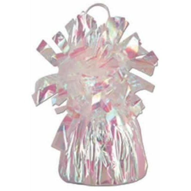 Beistle 50804-OP Poids de Ballons Métalliques Enveloppés - Opalescent - Lot de 12