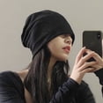 thumbnail image 4 of Gorro de punto holgado para mujer, gorro de invierno suave y cálido con calaveras para mujer, 4 of 5