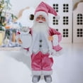 thumbnail image 4 of Figura de Papá Noel de 18 pulgadas para decoración de interiores y fiestas. Rosado, 4 of 9
