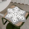 thumbnail image 4 of AYktou Christmas Decorations,Bathroom Rugs,Christmas Rugs Christmas Imitation Cashmeres Rocking Chair Blanket Christmas Eve Non-slip Rocking Chair Blanket Hexagonal Snowflake Carpet Cushion, 4 of 5