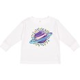 thumbnail image 3 of Inktastic Planet Saturn with Stars Boys or Girls Long Sleeve Toddler T-Shirt, 3 of 5
