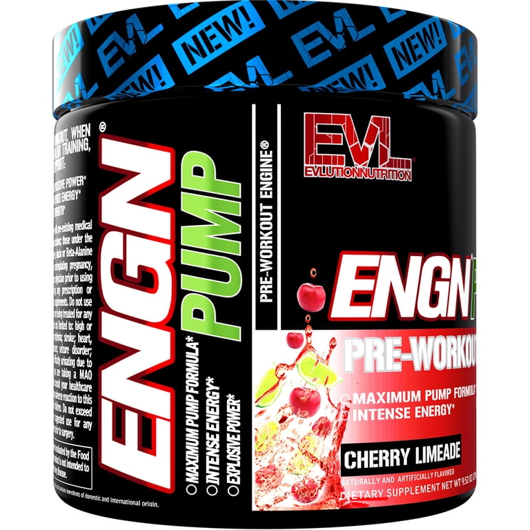 EVL ENGN Hardcore Pre-Workout Powder - With Creatine, Beta-Alanine, Caffeine For Energy & Pumps - Exp 11/2025