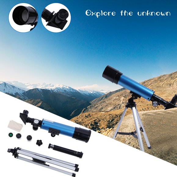 RKSTN A Telescope 50360 Blue Astronomical Telescope HD High Magnification Monocular Telescope Travel Essentials