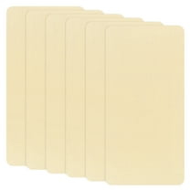 Uxcell 6-Pack Polyester Repair Patches, 7.9 x 3.9" Self-Adhesive Fabric Repair Patches for Sofas, Light Yellow