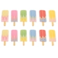 thumbnail image 1 of 12 mini palitos de helado falsos de colores, dijes de resina para polos de hielo, 1 of 7
