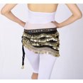 thumbnail image 2 of Hip Scarf Sash Belt with Beads Gold Coins for Belly Dance Class Party Halloween, 2 of 4