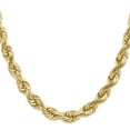 thumbnail image 1 of 14K Yellow Gold 10mm Diamond Cut Rope Chain 22 IN, 1 of 5