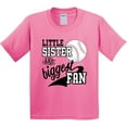 thumbnail image 3 of Inktastic Little Sister and Biggest Baseball Fan Youth T-Shirt, 3 of 5