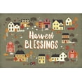 thumbnail image 2 of Marshall, Laura 14x11 White Modern Wood Framed Museum Art Print Titled - Harvest Village I, 2 of 4