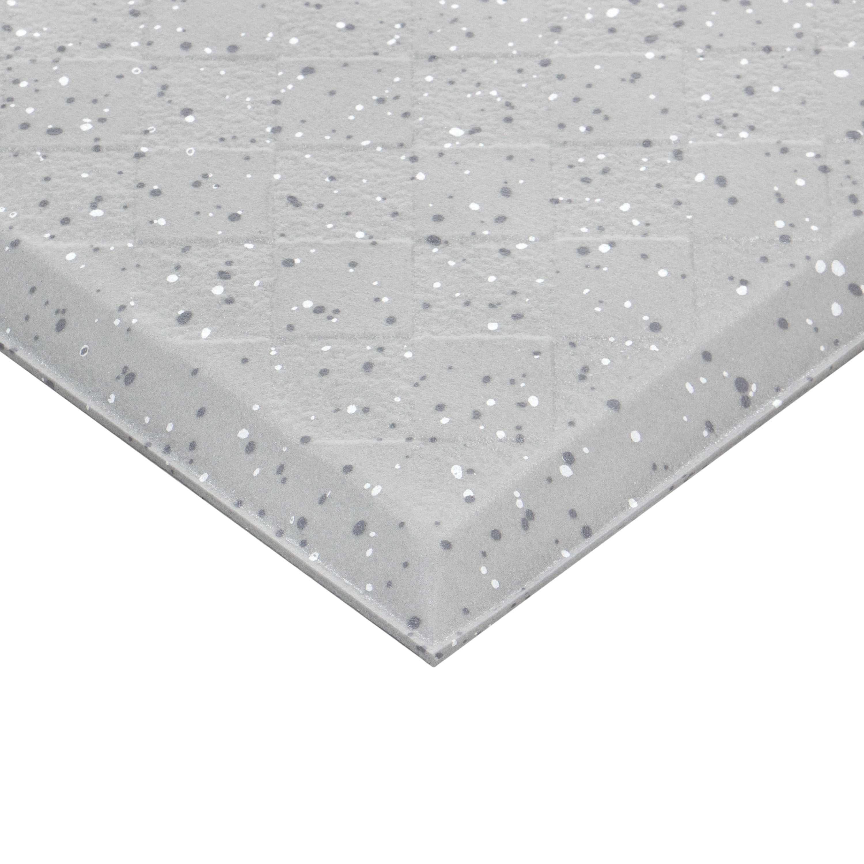 Mainstays Comfort Mate Kitchen Mat, Anti-Fatigue, D Shape, Soft Silver, 18 in x 30 in