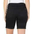 thumbnail image 3 of Seven7 Women's Soft Stretch Rolled Hem Sunset Bermuda Short (Black, 12), 3 of 3