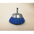 thumbnail image 2 of Dico Nyalox Cup Brush - Fine Nylon Bristle, Blue, 2.5 In, 240 Grit, 2 of 3