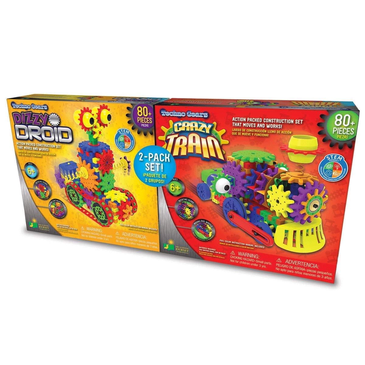 Techno Gears 2 Pack Construction Set 80 Piece Dizzy Droid