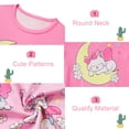 thumbnail image 3 of Aideaone Girls Pajamas Sets 3 Piece Short Sleeve Shirt Top Pants Shorts with Pockets Sleepwear 7-14 Years, 3 of 5