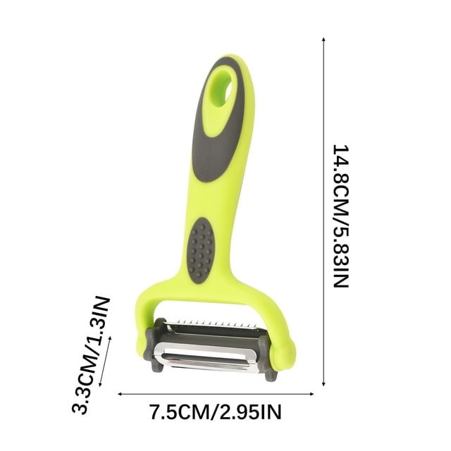 Éplucheur Rabot en Acier Inoxydable Éplucheur Multifonctionnel Rabot pour Légumes Fruits et Melon Aide de Cuisine