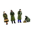 thumbnail image 3 of 4x 1/64 figura modelo de resina con abrigo verde Diorama figuritas de acción modelo trenes figuras de personas modelo de personas pequeñas para, 3 of 9