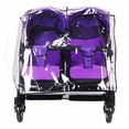 thumbnail image 4 of MELIVO 1Pc Double Strollers Rain Cover Windproof Protective Sleeve Case for Twin Baby Prams Side by Side/Front Rear, 4 of 7