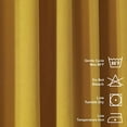thumbnail image 3 of 3S Brother's Extra Long Room Darkening 180" Length Faux Velvet M-Yellow Curtain Drapes - Hanging Back Tab 5-25 Feet Custom Made ( 1 Panel ) - Made in Turkey (100"Wx180"L), 3 of 6