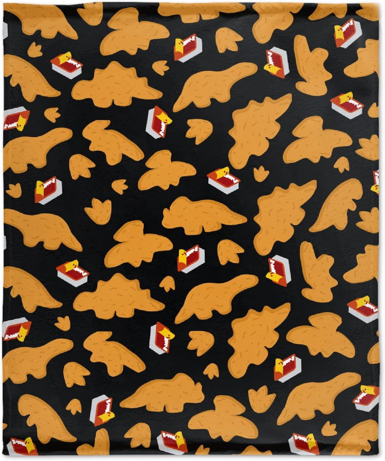 Chicken Nugget Dino Nugget Blanket Gifts Plush Fuzzy Cozy Soft Lightweight Blankets for Couch Air-Conditioning Quilts Decor Blanket for Chirstmas Gifts 60"x50" for Teens