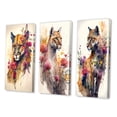 thumbnail image 3 of Designart "Puma Amidst Blooms II" Animals Wall Art Set Of 3 - Puma Multicolor Gallery Wall Set For Home Decor, 3 of 6