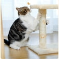 thumbnail image 6 of Demi Bonn 28.5'' Tall Cat Tree Tower, Three Tier Cat Tree House for Indoor Cats Modern Kitten Cat Climbing Tree, Beige, 6 of 7
