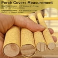 thumbnail image 5 of Sanded Perch Covers for Parakeets, Lovebirds, Parrotlets, Finches, Canaries, Large Perch Covers 3/4" Diameter X 9" Long, 3-Pack, 5 of 7