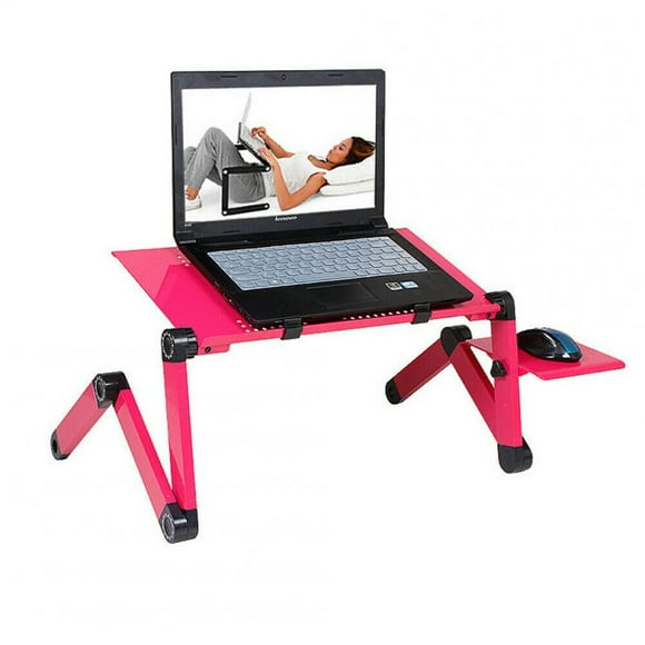 Laptop Stand Table Lap Desk Tray Portable Adjustable for Bed Computer Holder red