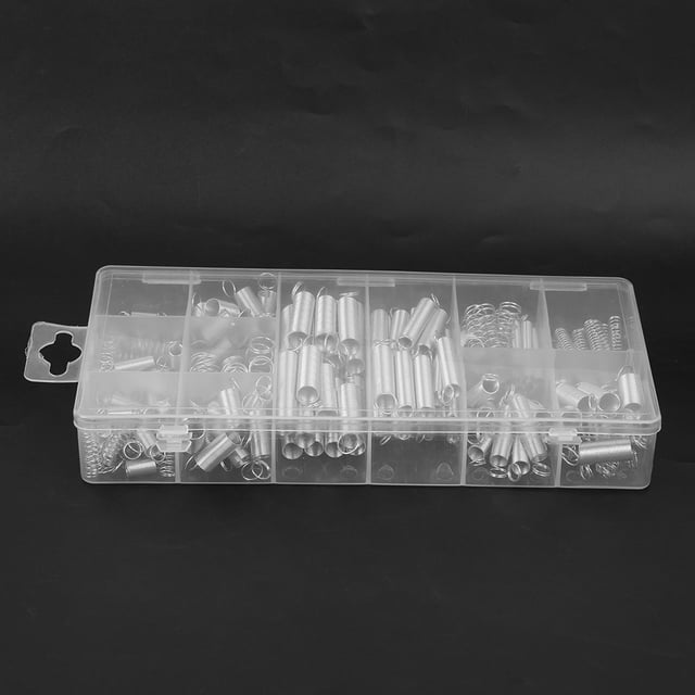 Matériau en Acier à Ressort Haute Performance, Ressort d'Extension en Acier à Ressort, Portable pour Réparations Industrielles 200 Pcs Ressort