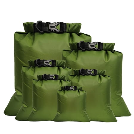 Meterk 6 PCS Outdoor Waterproof Bag Dry Sack for Drifting Boating Kayaking Beach