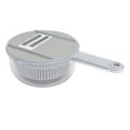 thumbnail image 1 of Fruit Vegetable Grater, Versatile Convenient Keep Freshing Potato Slicing Machine With Drain Basket For Restaurant Grey,Green, 1 of 8