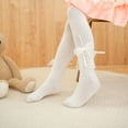 thumbnail image 6 of fatyb Girls Cotton Tights Seamless Footed Leggings Kids Girls Dance Pantyhose 3-8 Years with Lace Bow, 6 of 7